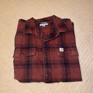 Carhartt Red and Black Flannel Shirt